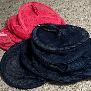 Source Unknown Pink and Blue Mesh Organizers